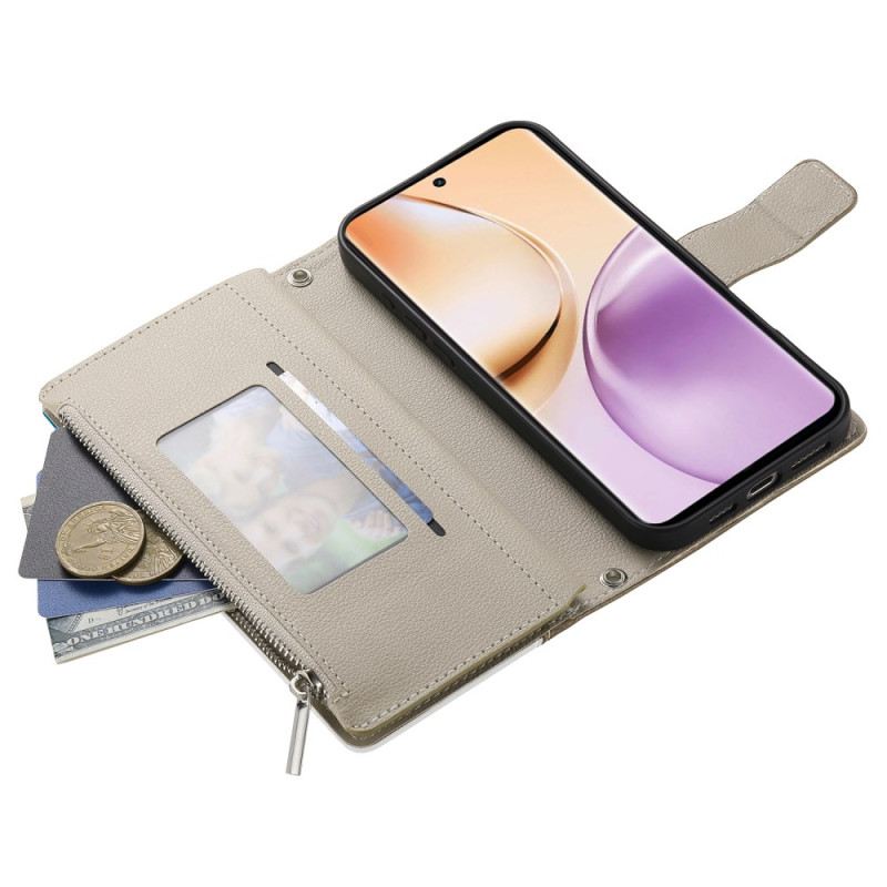 Bőrtok Realme 14 5g Kétszínű Pánttal