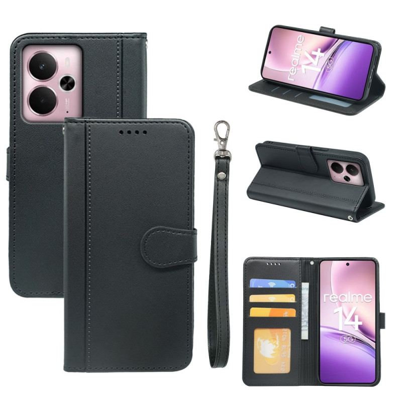 Bőrtok Realme 14 5g Levehető Pánt