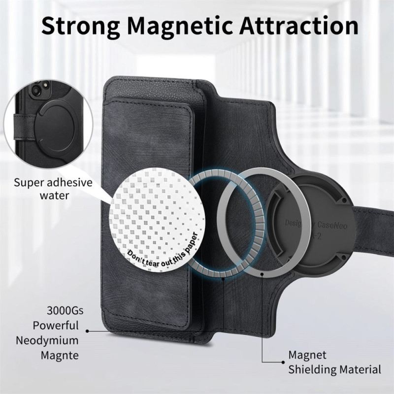 Bőrtok Realme 14 5g Levehető Tok Caseneo