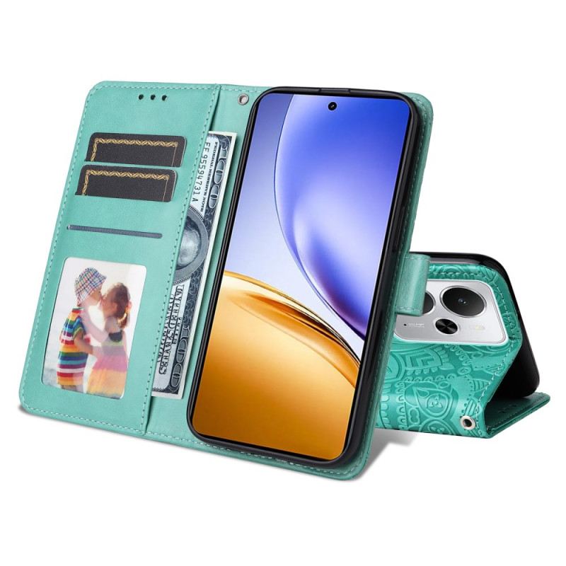 Bőrtok Realme 14 5g Napraforgó Minta