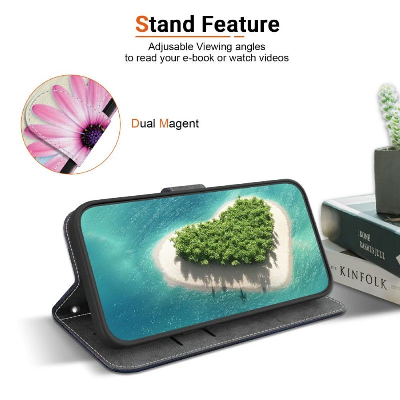 Bőrtok Realme 14 5g Napraforgóminta