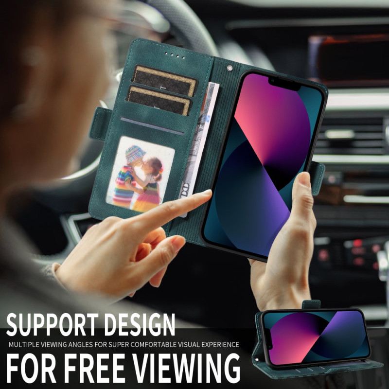 Bőrtok Realme 14 5g Rombusz Minta