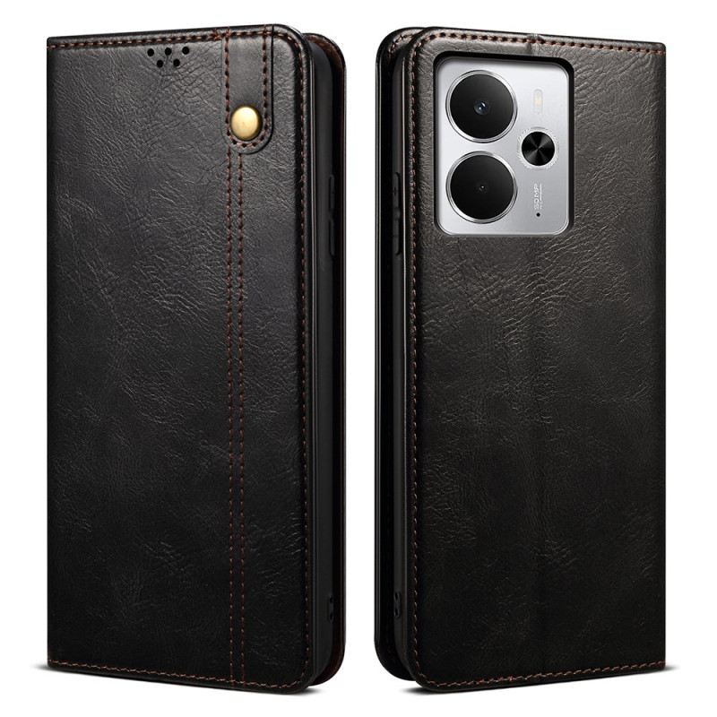 Fliptok Realme 14 5g Viaszos Utánzat Bőr