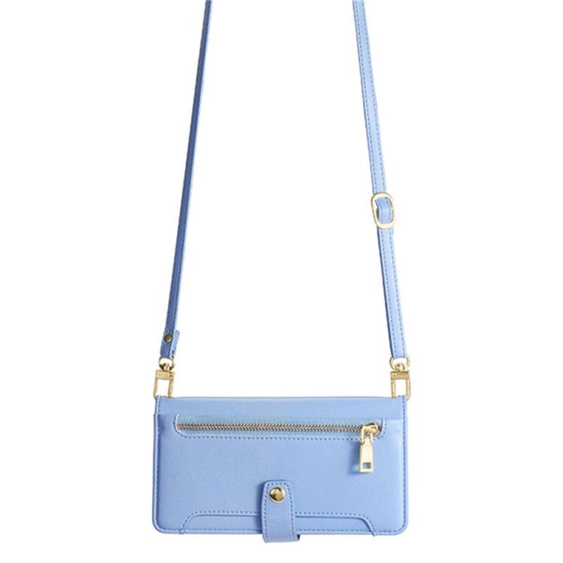 Kinyitható Tokok Realme 14 5g Cipzáras Pénztárca Pánttal És Vállpánttal