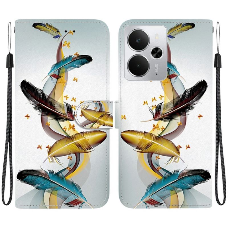 Kinyitható Tokok Realme 14 5g Tollak És Pillangók