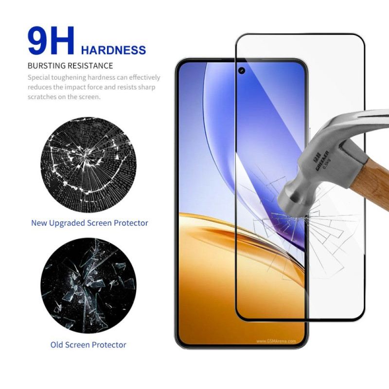 Teljes Lefedettségű Edzett Üveg Képernyővédő Realme 14 5g-hez