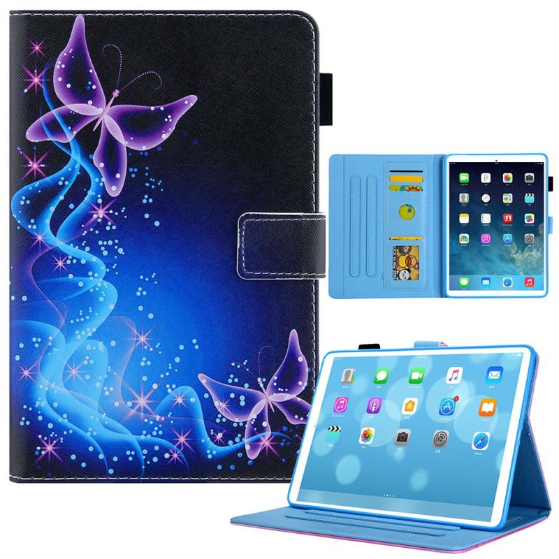 Fliptok / Bőrtok iPad Mini 6 (2021) Örvény Pillangók