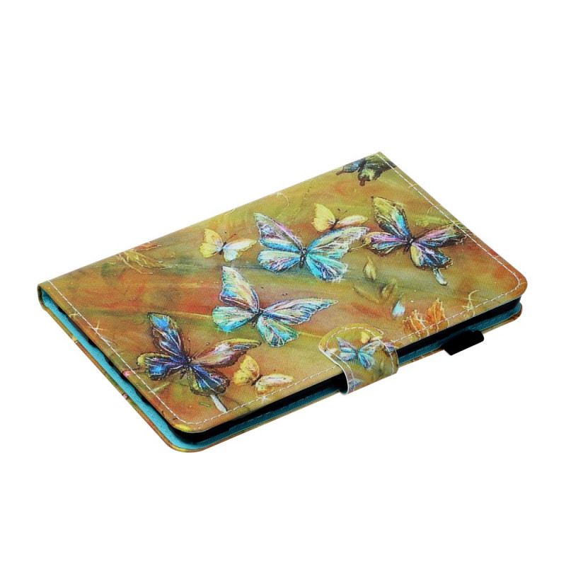 Kinyitható Tokok iPad Mini 6 (2021) Festett Pillangók