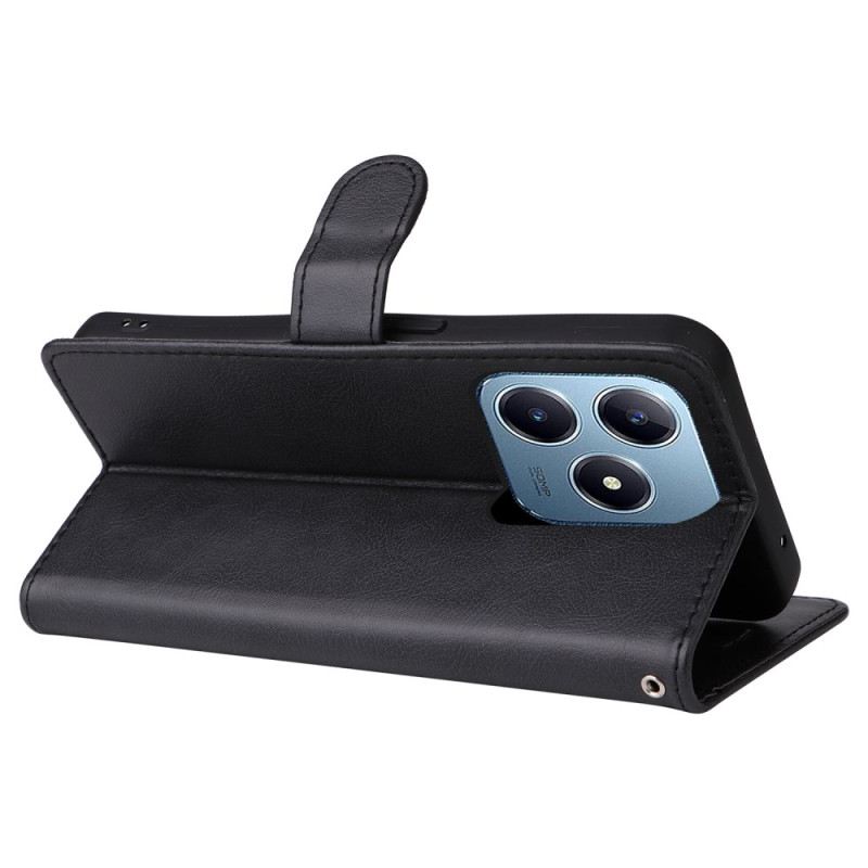 Bőrtok Realme Note 60x Egyszínű Műbőr