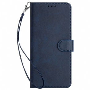 Bőrtok Realme Note 60x Matt Hatású Pánttal