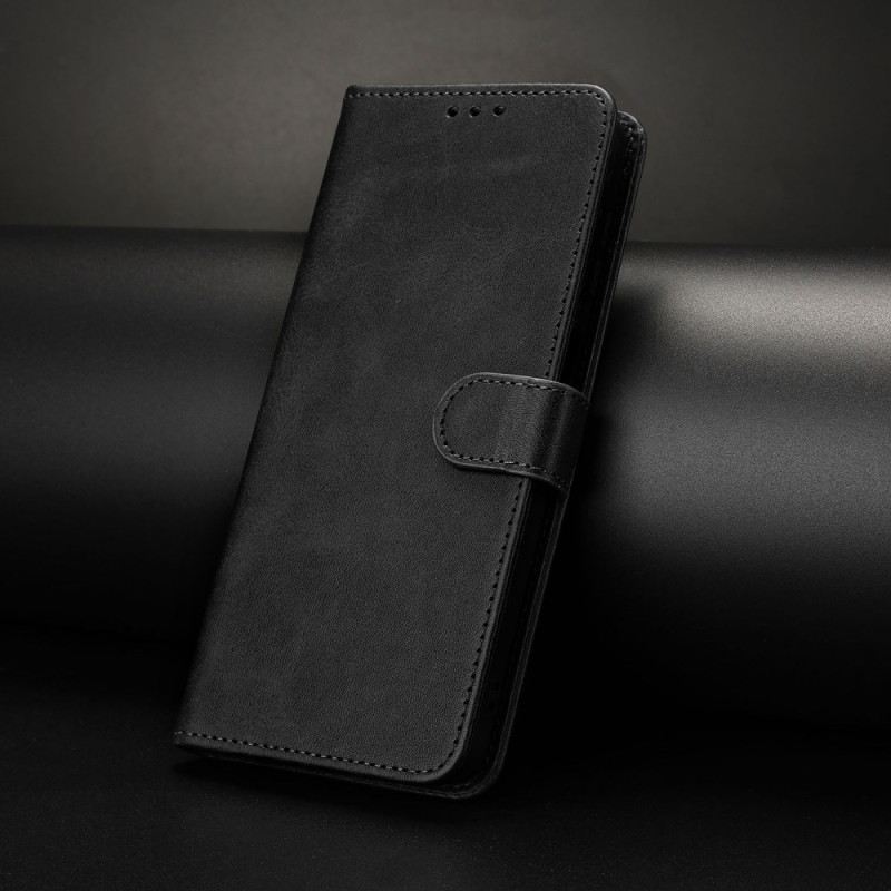 Bőrtok Realme Note 60x Matt Hatású Pánttal