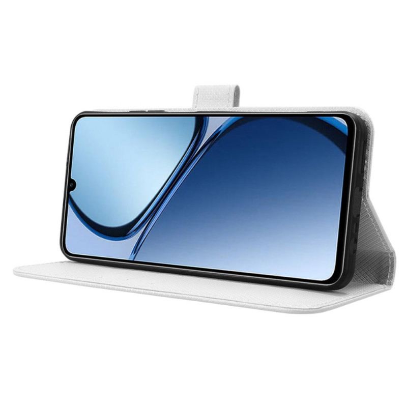 Bőrtok Realme Note 60x Pöttyös Pánt