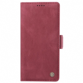 Bőrtok Realme Note 60x Yikatu Szegecs