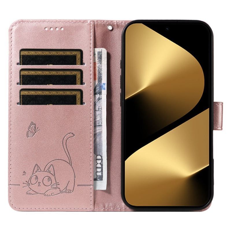 Bőrtok Huawei Pura 80 Ultra Macska És Grafika