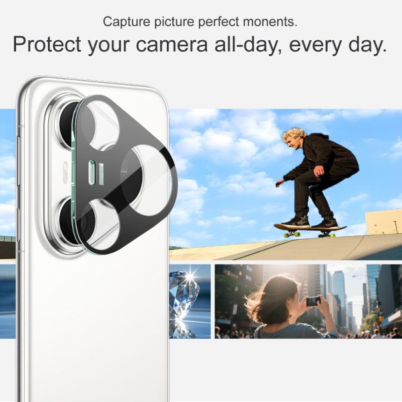 Edzett Üveg Lencsevédő Huawei Pura 80 Pro Készülékekhez (fekete Verzió)