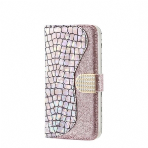 Fliptok Samsung Galaxy A30 Krokodil Gyémántok