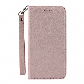 Fliptok iPhone 11 Bőrtok Puha Bőr Stílus Pánttal