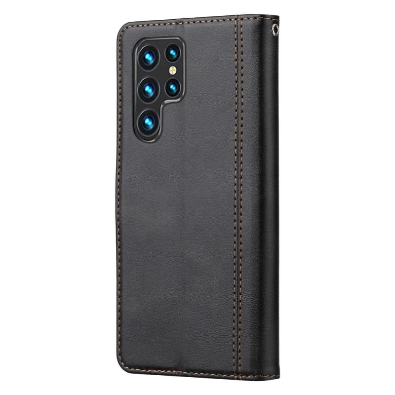Fliptok / Bőrtok Samsung Galaxy S22 Ultra 5G Műbőr Pánttal
