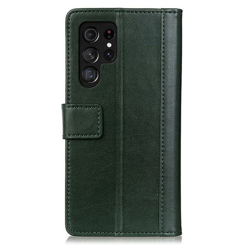 Fliptok / Bőrtok Samsung Galaxy S22 Ultra 5G Stílusos Bőr Elegancia
