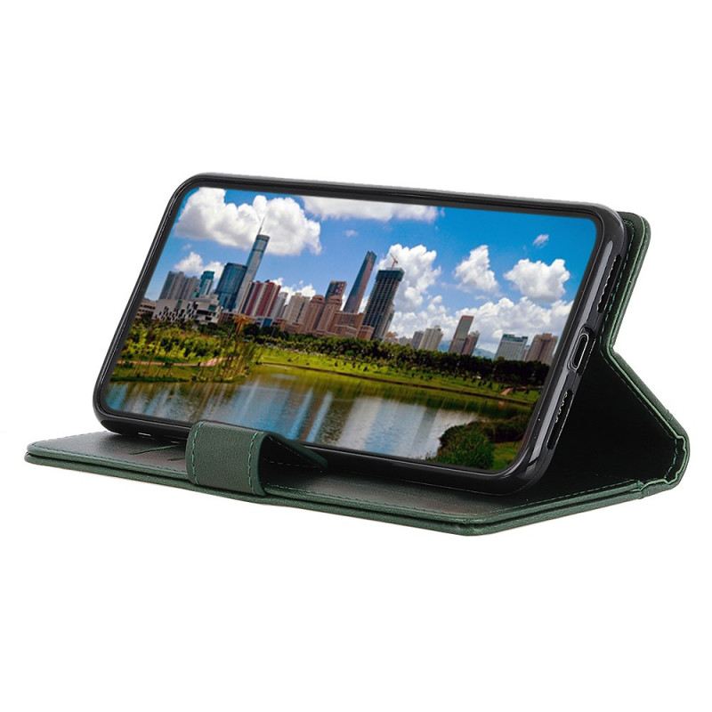 Fliptok / Bőrtok Samsung Galaxy S22 Ultra 5G Stílusos Bőr Elegancia