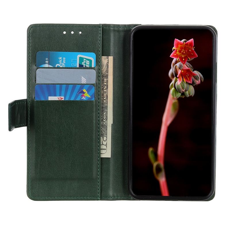Fliptok / Bőrtok Samsung Galaxy S22 Ultra 5G Stílusos Bőr Elegancia