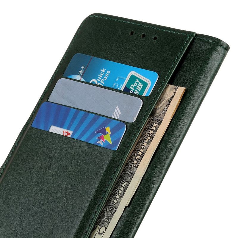 Fliptok / Bőrtok Samsung Galaxy S22 Ultra 5G Stílusos Bőr Elegancia
