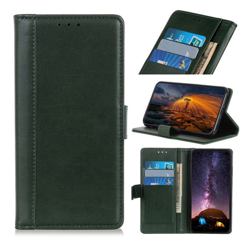 Fliptok / Bőrtok Samsung Galaxy S22 Ultra 5G Stílusos Bőr Elegancia