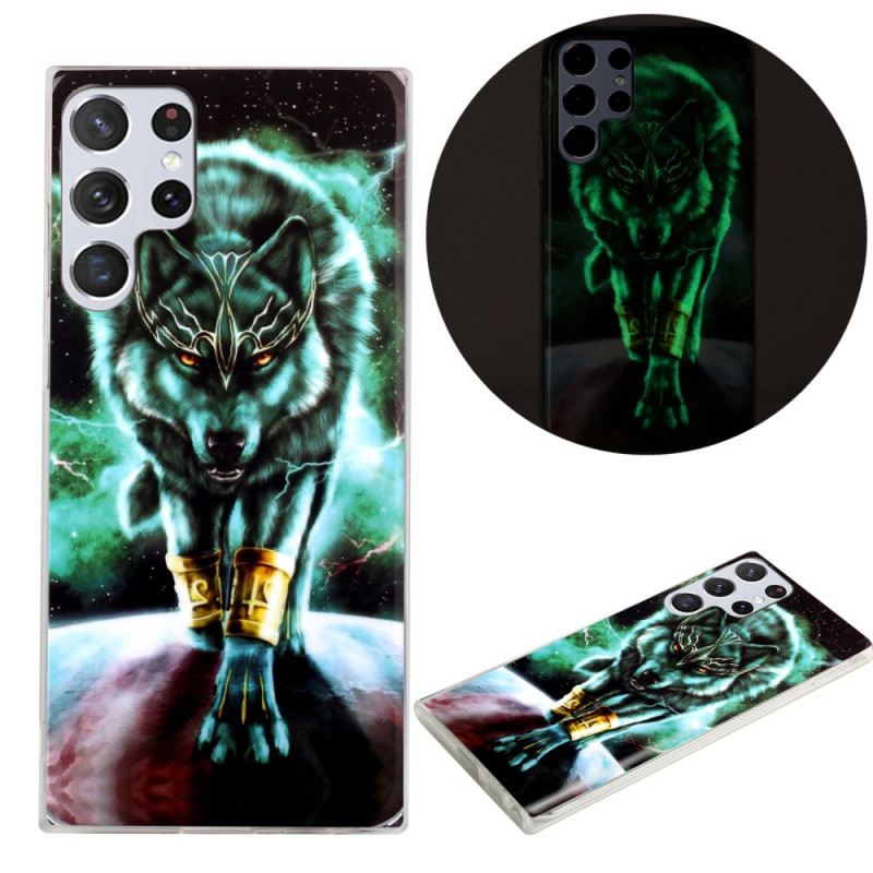 Tok Samsung Galaxy S22 Ultra 5G Fluoreszkáló Farkas