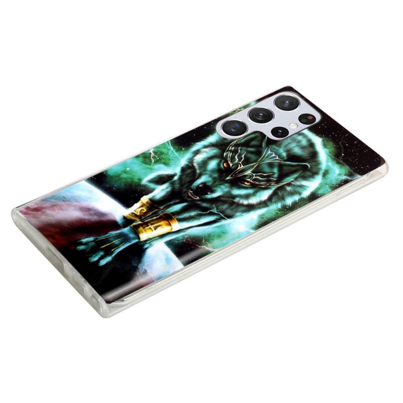 Tok Samsung Galaxy S22 Ultra 5G Fluoreszkáló Farkas