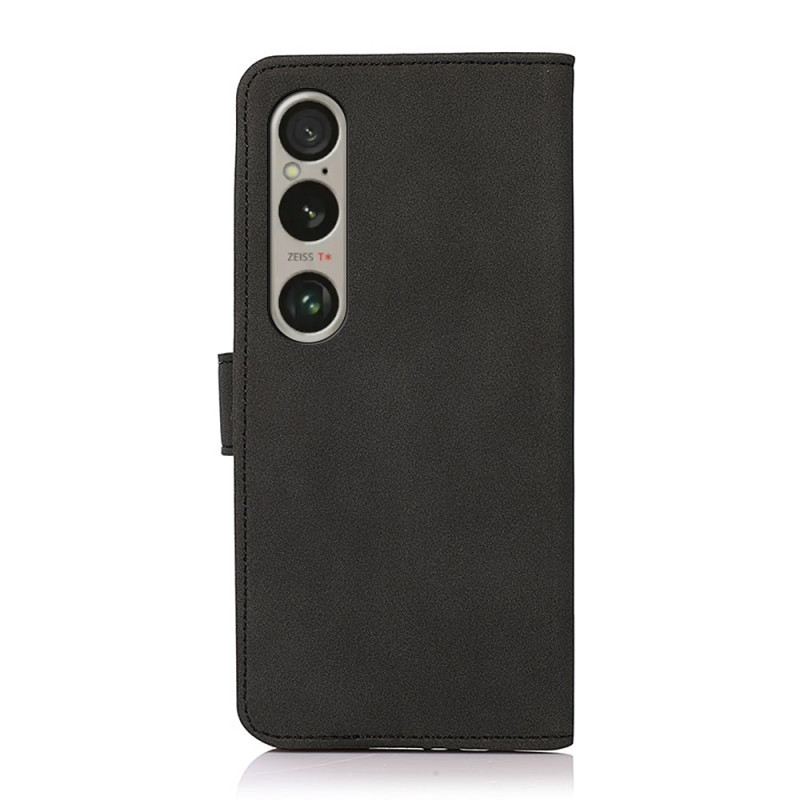 Bőrtok Sony Xperia 1 Vi Retro Stílusú Khazneh