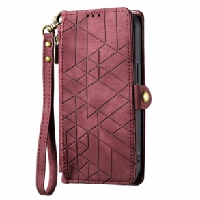 Fliptok Sony Xperia 1 Vi Geometrikus Mintás Pénztárca