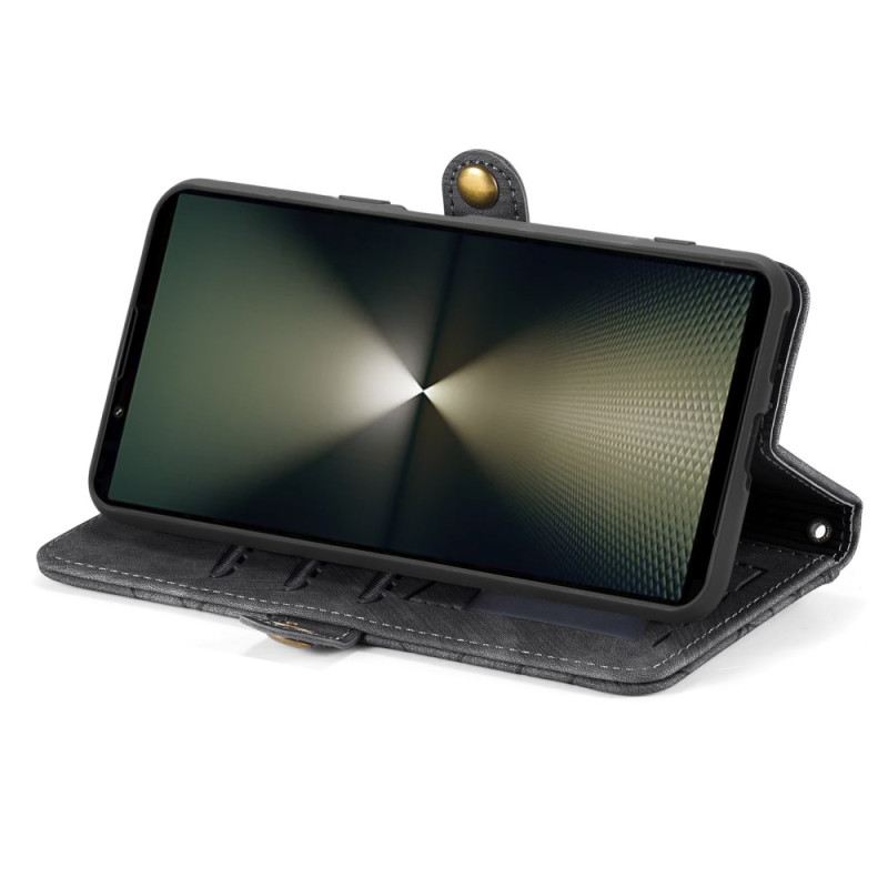 Fliptok Sony Xperia 1 Vi Geometrikus Mintás Pénztárca