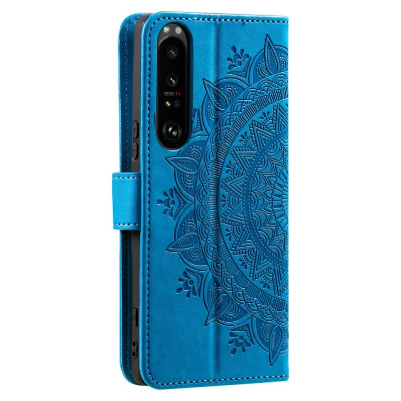 Fliptok Sony Xperia 1 Vi Mandala Nap Szíjjal