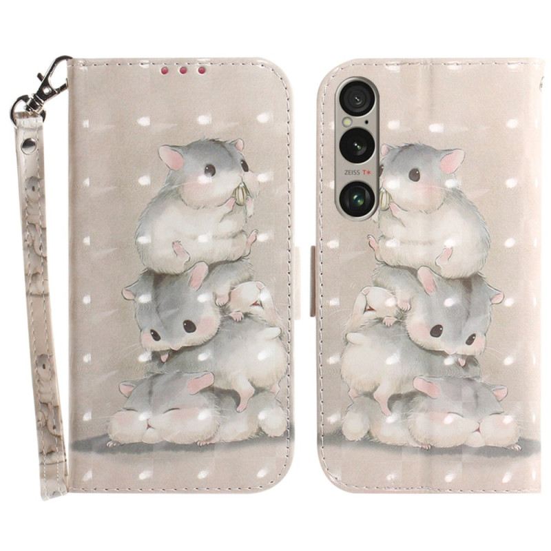 Fliptok Sony Xperia 1 Vi Szíjjal Ellátott Hörcsögök