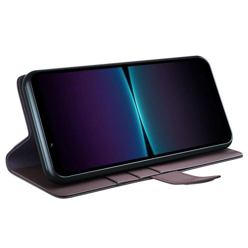 Fliptok Sony Xperia 1 Vi Valódi Bőr