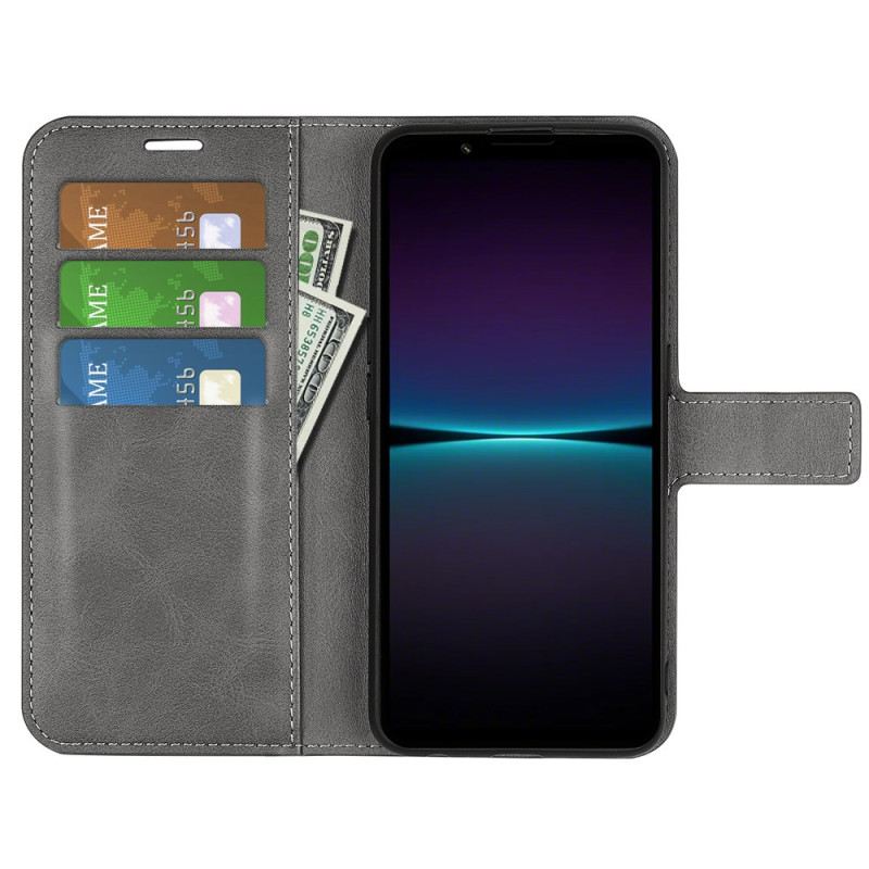 Kinyitható Bőrtok Sony Xperia 1 Vi Bőr Stílus