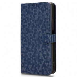 Kinyitható Bőrtok Sony Xperia 1 Vi Fényes Pontok Szíjjal