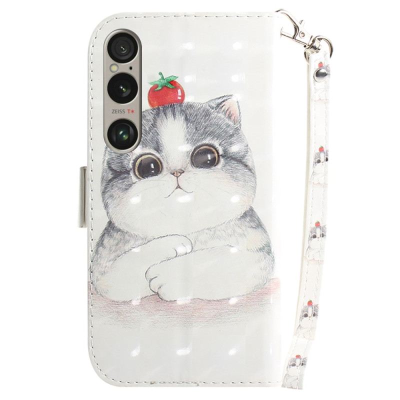 Kinyitható Bőrtok Sony Xperia 1 Vi Tanga Cat