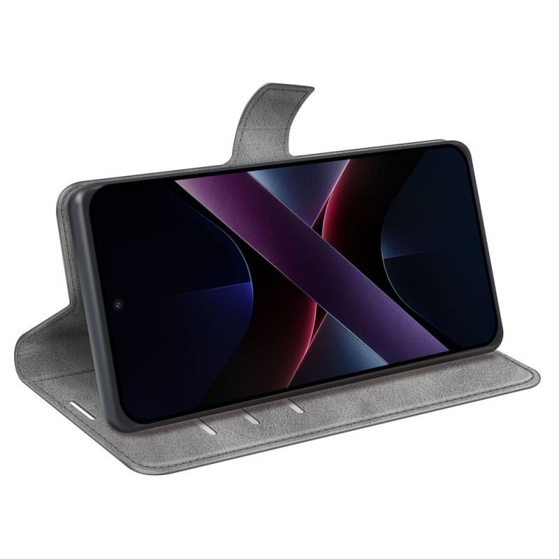 Bőrtok Poco X7 Pro 5g Bőr Stílusú