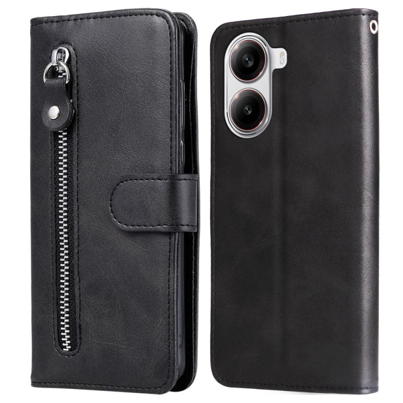 Bőrtok Poco X7 Pro 5g Cipzár