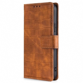 Bőrtok Poco X7 Pro 5g Krokodil Stílusú