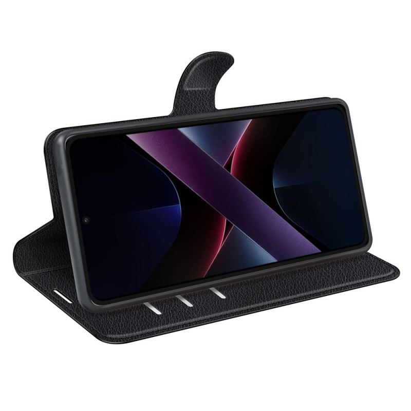 Bőrtok Poco X7 Pro 5g Licsi Műbőr