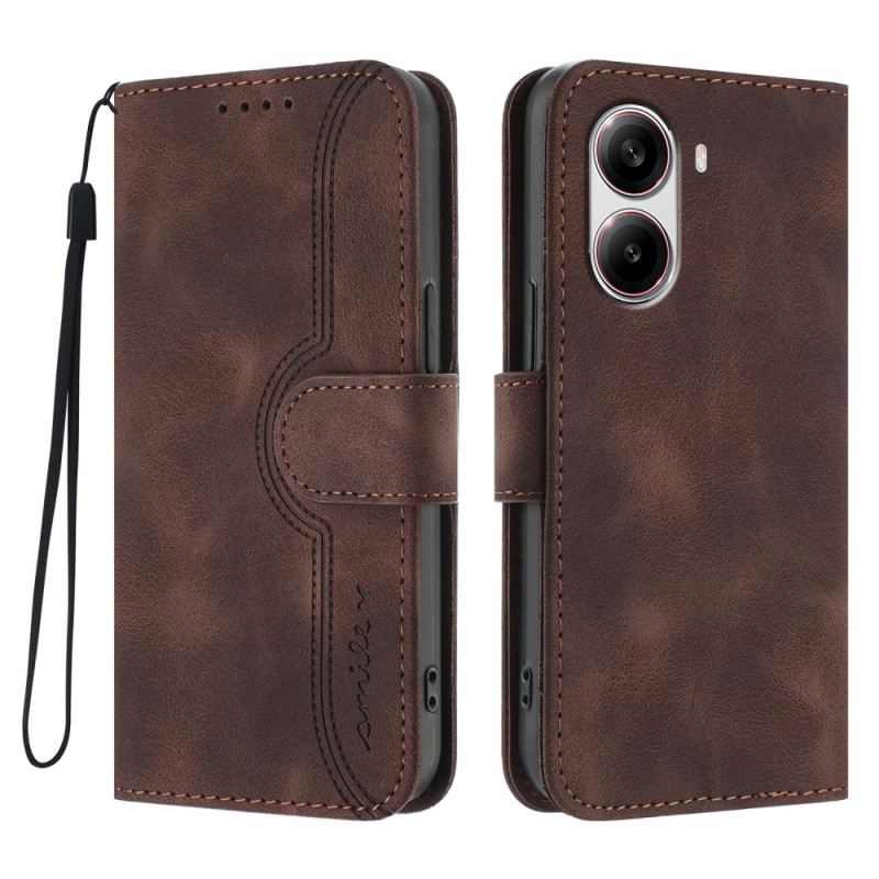 Bőrtok Poco X7 Pro 5g Mosolygós