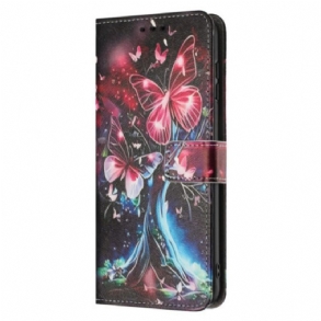 Bőrtok Poco X7 Pro 5g Őrület Pillangók