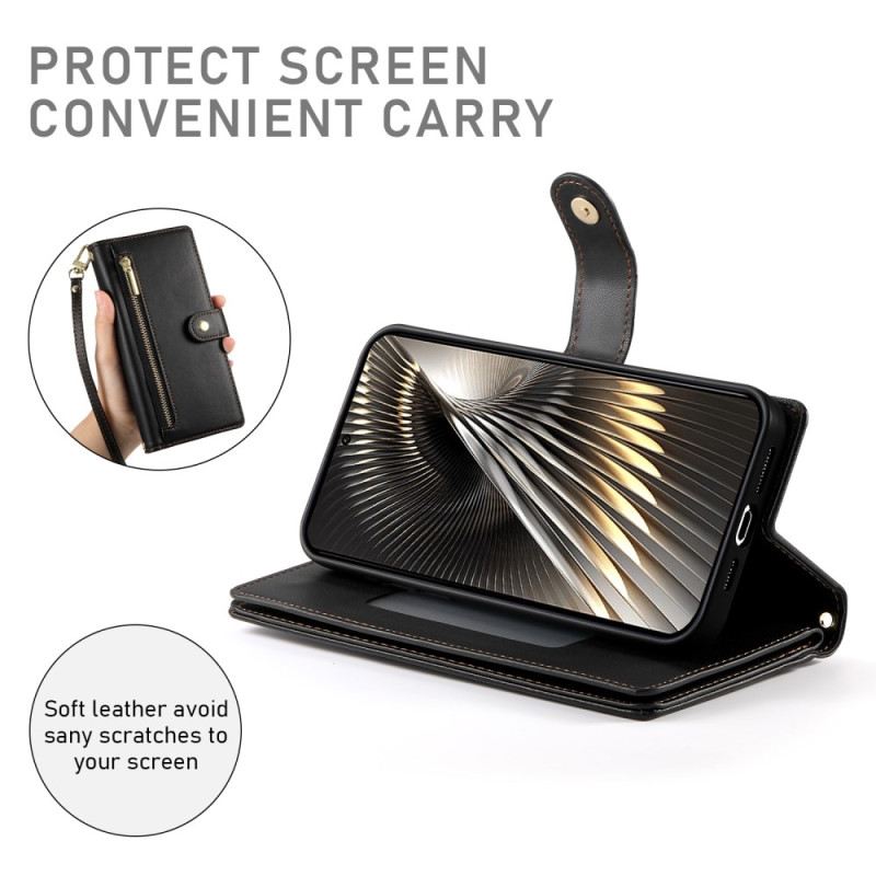 Bőrtok Poco X7 Pro 5g Pénztárca Pánttal És Vállpánttal