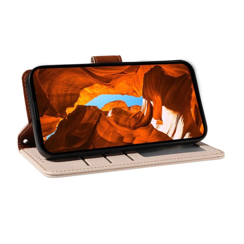 Bőrtok Poco X7 Pro 5g Rfid Védelem Nyakpánttal