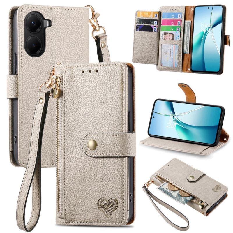 Bőrtok Poco X7 Pro 5g Rfid Védelemmel Ellátott Szívminta