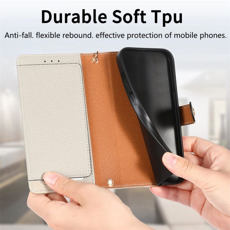 Bőrtok Poco X7 Pro 5g Rfid Védelemmel Ellátott Szívminta