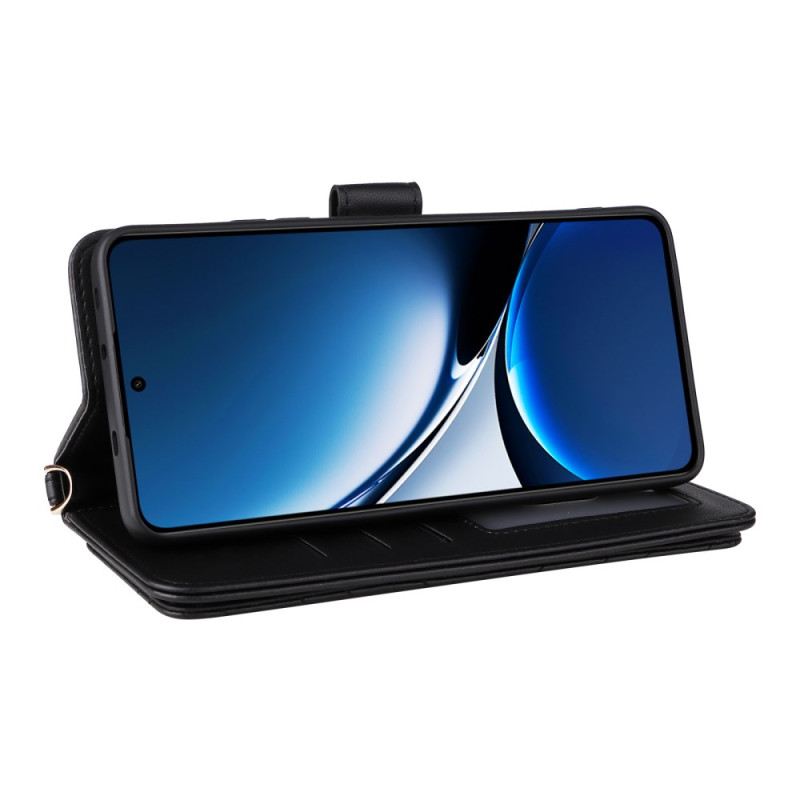 Bőrtok Poco X7 Pro 5g Többfunkciós Steppelt