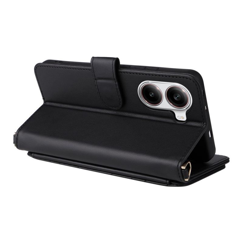 Bőrtok Poco X7 Pro 5g Többfunkciós Steppelt